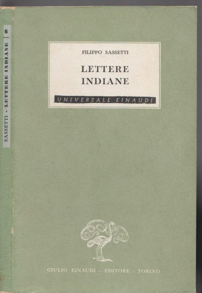 Lettere indiane. Sassetti Filippo. Einaudi, 1942.