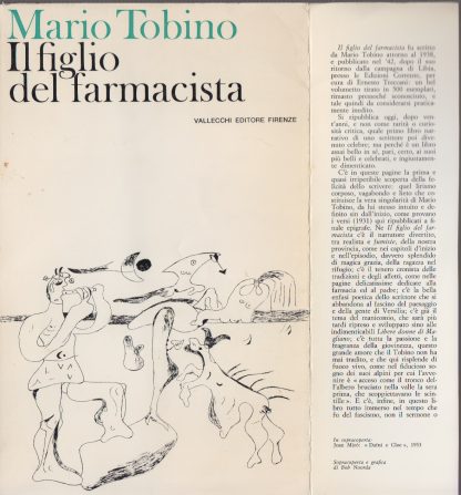 IL FIGLIO DEL FARMACISTA. Maro Tobino. Vallecchi, 1967.