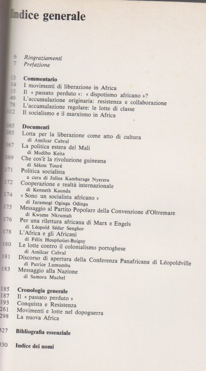 AFRICA, movimenti e lotte di liberazione. Jaffe, Hosea. Mondadori, 1978. - immagine 2