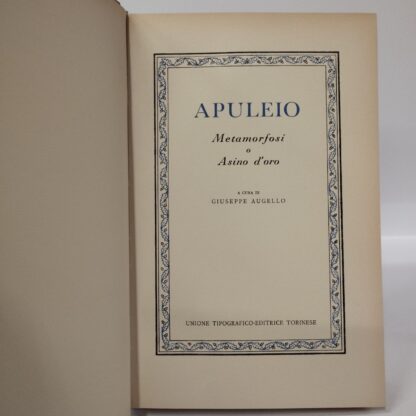 Metamorfosi o asino d'oro. Apuleio. Utet, 1958. - immagine 2