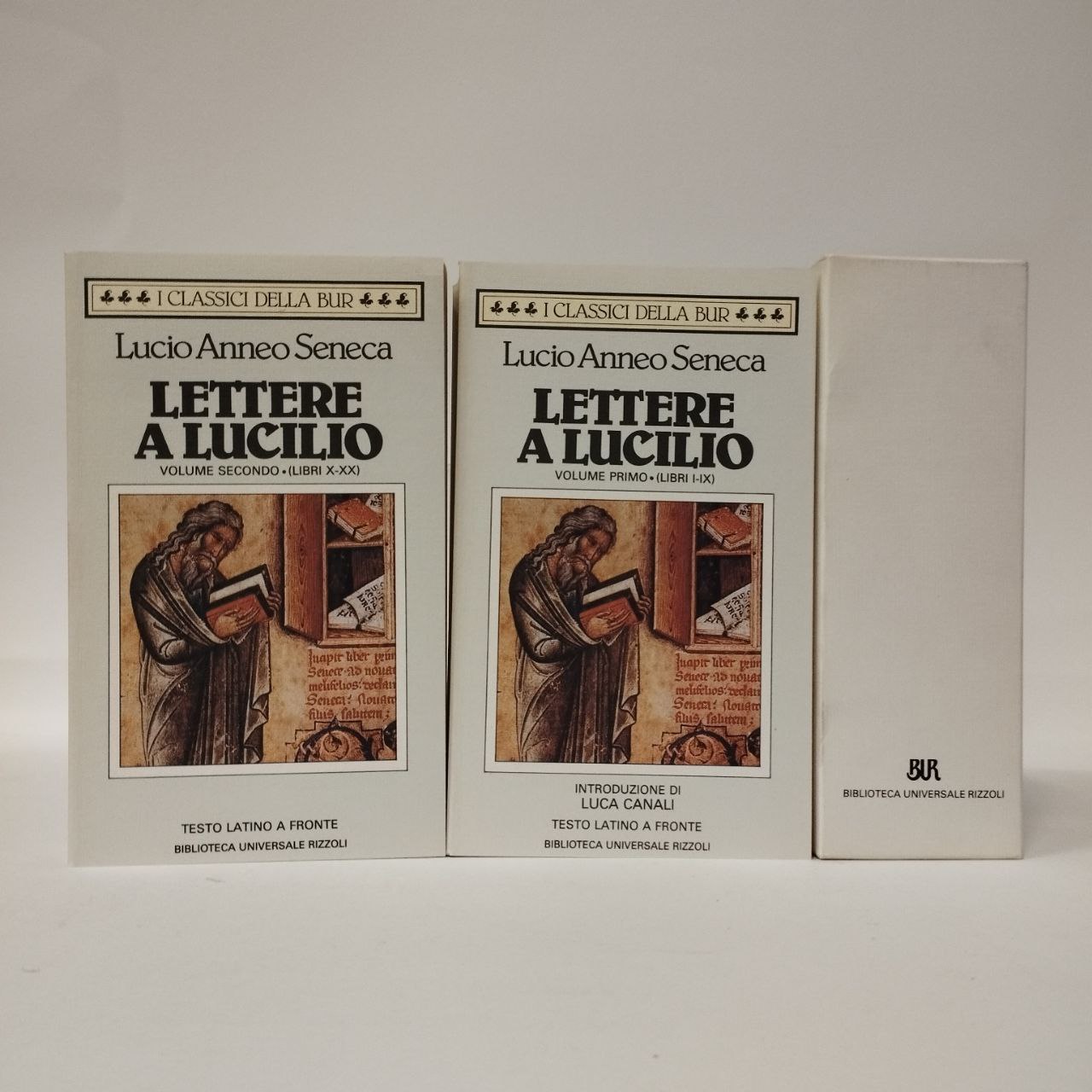 Lettere a Lucilio Libri I-XX (2 volumi). Seneca. Rizzoli, 1989. - Equilibri  Libreria Torino