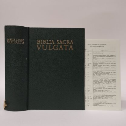 Biblia Sacra Iuxta Vulgatam Versionem. AA.VV.. Deutsche Bibelgesellschaft Stuttgart, .