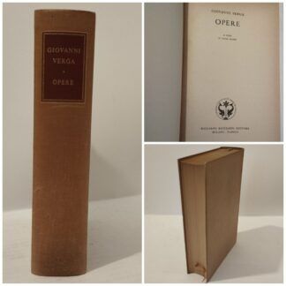 Giovanni Verga. Opere. Giovanni Verga. Luigi Russo (a cura di). Ricciardi, 1955.