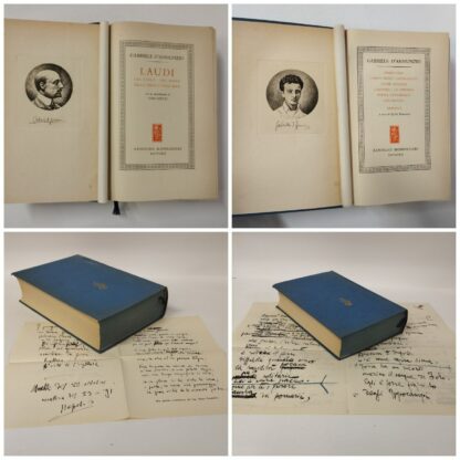 Versi d'amore e di Gloria. (Di gramatica in retorica. Laudi del Cielo del Mare della Terra e degli Eroi). D'Annunzio Gabriele. Mondadori, 1954-1956. - immagine 2