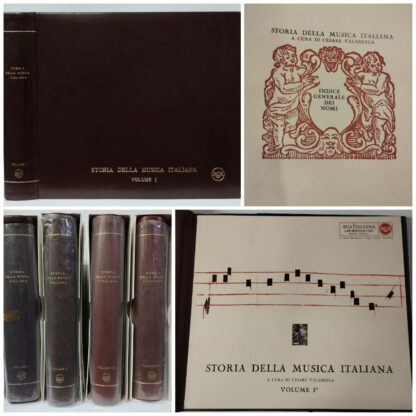 Storia della Musica Italiana in 40 dischi microsolco. (4 Volumi - Dal Canto Gregoriano A Giacomo Carissimi (Sec.XVII). - Il Seicento. - Il Settecento. - L'ottocento). Cesare Valabrega (a cura di ). RCA, 1962. - immagine 2