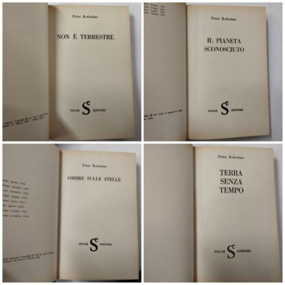 Ombre sulle stelle. Non è terrestre. Terra senza tempo. Il pianeta sconosciuto. Peter Kolosimo. Sugar, 1968-1969. - immagine 3