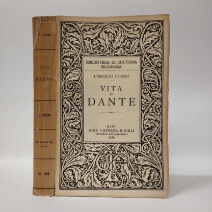 Vita di Dante. Umberto Cosmo. Laterza, 1930.