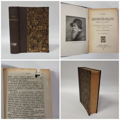 Vita di Benvenuto Cellini scritta da lui medesimo con introduzione, note storiche e filologiche a cura di Adolfo Padovan. Cellini Benvenuto. Hoepli, 1925.